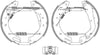 Mintex Brake Shoes Full Set Of 4 Rear With Wheel Brake Cylinder With Adjuster Pre-Assembled MSP317 thumbnail