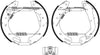 Mintex Brake Shoes Full Set Of 4 Rear With Wheel Brake Cylinder With Adjuster Pre-Assembled MSP317 thumbnail