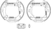 Mintex Brake Shoes Full Set Of 4 Rear With Wheel Brake Cylinder With Adjuster Pre-Assembled MSP319 thumbnail