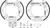 Mintex Brake Shoes Full Set Of 4 Rear With Wheel Brake Cylinder With Adjuster Pre-Assembled MSP319 thumbnail