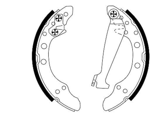 Mintex Brake Shoes Full Set Of 4 Rear With Wheel Brake Cylinder With Adjuster Pre-Assembled MSP323 - image 3