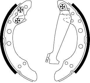 Mintex Brake Shoes Full Set Of 4 Rear With Wheel Brake Cylinder With Adjuster Pre-Assembled MSP323 - image 4