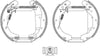 Mintex Brake Shoes Full Set Of 4 Rear With Wheel Brake Cylinder With Adjuster Pre-Assembled MSP325 thumbnail