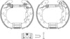 Mintex Brake Shoes Full Set Of 4 Rear With Wheel Brake Cylinder With Adjuster Pre-Assembled MSP331 thumbnail