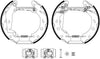 Mintex Brake Shoes Full Set Of 4 Rear With Wheel Brake Cylinder With Adjuster Pre-Assembled MSP332 thumbnail