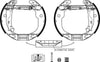 Mintex Brake Shoes Full Set Of 4 Rear With Wheel Brake Cylinder With Adjuster Pre-Assembled MSP333 thumbnail