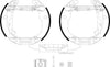 Mintex Brake Shoes Full Set Of 4 Rear With Wheel Brake Cylinder With Adjuster Pre-Assembled MSP412 thumbnail