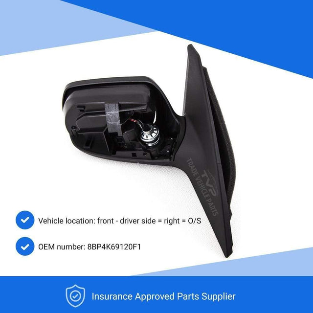 Fits Mazda 3 Hatchback 2004-2009 Door Wing Mirror Heated Electric Primed Driver Side - image 2