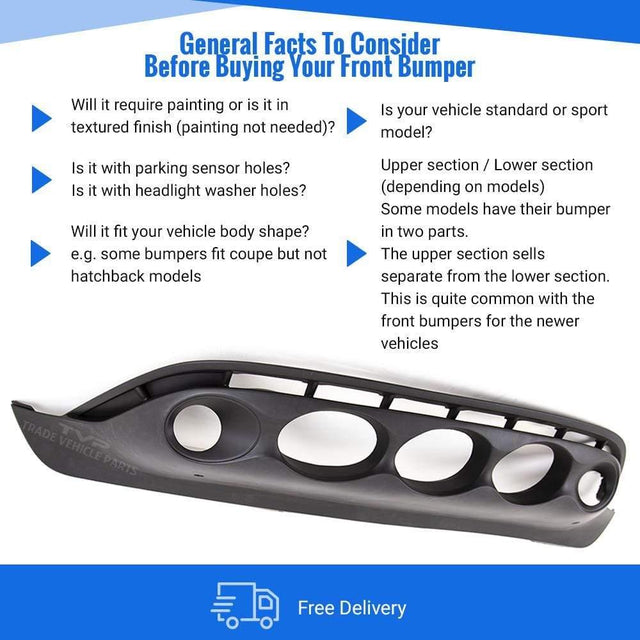 Fits Nissan Juke 2010-2014 Front Bumper Lower Mat Grey - image 3