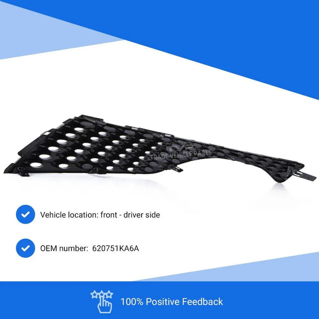 Fits Nissan Juke 2010-2014 Front Grille Driver Side Outer Section - image 3