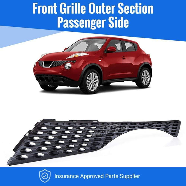 Fits Nissan Juke 2010-2014 Front Grille Passenger Side Outer Section  - image 2
