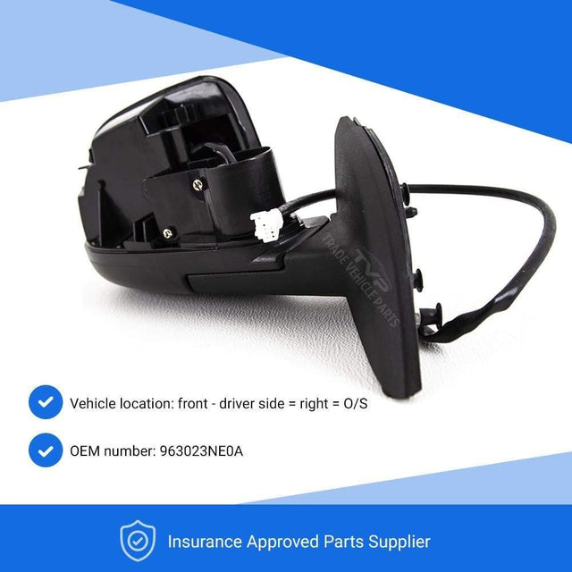 Fits Nissan Leaf 2011-2018 Door Wing Mirror Electric Driver Side - image 2