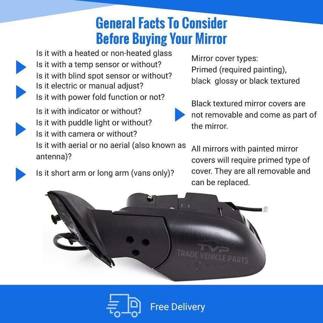 Fits Nissan Leaf 2011-2018 Door Wing Mirror Electric Passenger Side - image 3