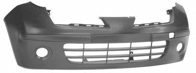 Fits Nissan Micra 2006-2010 Front Bumper Black With Fog Holes No Pdc Or Washer Holes Standard Models - tradevehicleparts.co.uk