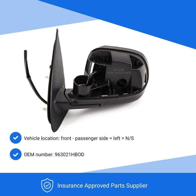 Fits Nissan Micra 2013-2017 Door Wing Mirror Electric Heated Type With Primed Cover Passenger Side - image 2