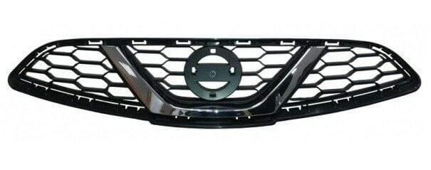 Fits Nissan Micra K14 2013-2017 Front Grille Black With Chrome Moulding - image 2