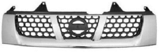 Fits Nissan Navara D22 2.5Td 11/2001-2005 Front Grille Main Top Chrome And Black - image 2