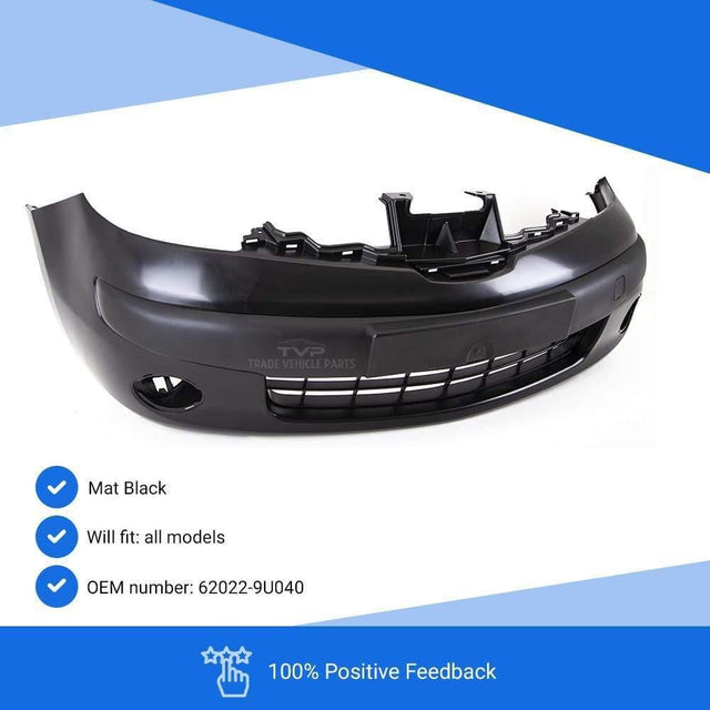Fits Nissan Note 2006-2009 Front Bumper Mat Black - image 3