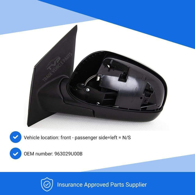 Fits Nissan Note 2006-2013 Door Wing Mirror Manual Primed Cover Passenger Side - image 2