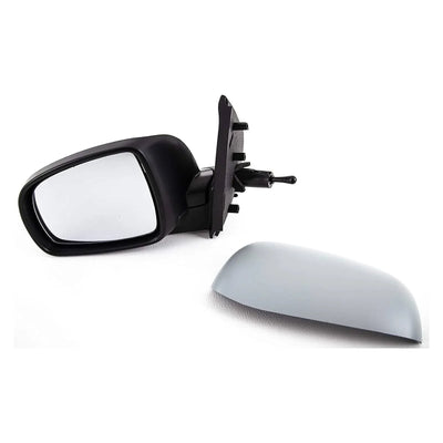 Fits Nissan Note 2006-2013 Door Wing Mirror Manual Primed Cover Passenger Side - tradevehicleparts.co.uk