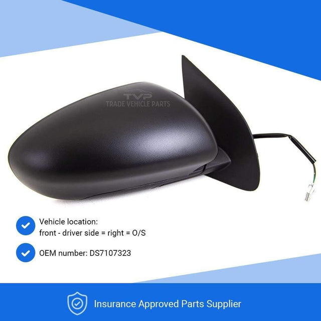 Fits Nissan Qashqai 2007-2013 Wing Door Mirror Heated Electric Black Driver Side - image 3