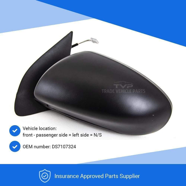 Fits Nissan Qashqai 2007-2013 Wing Door Mirror Heated Electric Black Passenger Side - image 3