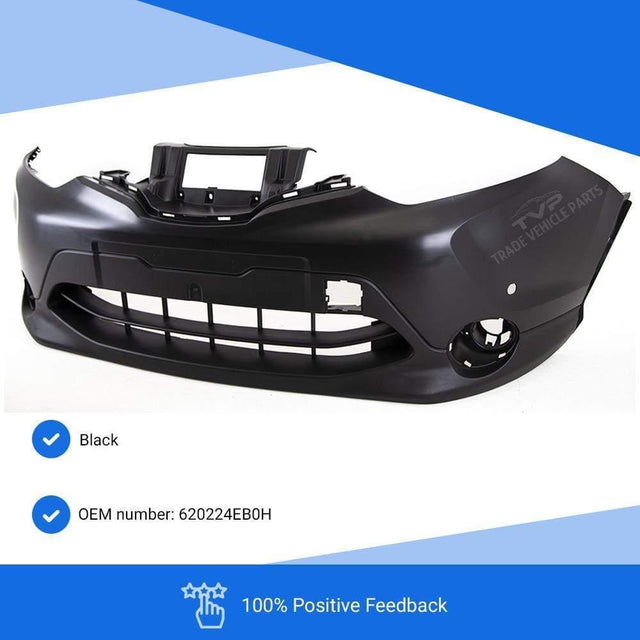 Fits Nissan Qashqai 2014-2017 Front Bumper With 2 PDC No Lamp Washer Holes - image 3