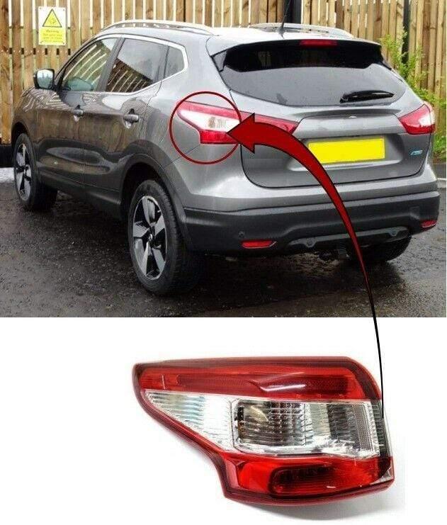 Fits Nissan Qashqai 2014-2017 Rear Light Lamp Outer Section Led Passenger Side - tradevehicleparts.co.uk