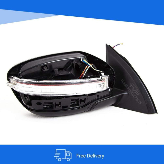 Fits Nissan Qashqai 2014- Door Wing Mirror E/H Power Fold With Indicator Primed Driver Side - image 8