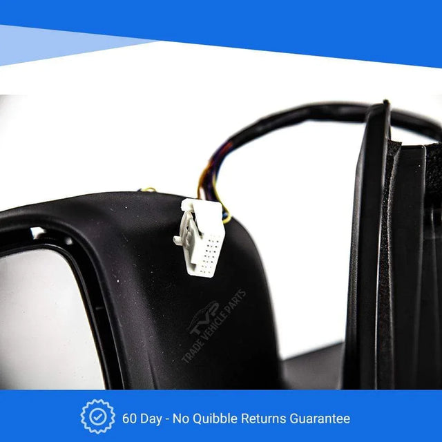 Fits Nissan Qashqai 2014- Door Wing Mirror Electric Heated Power Fold With Indicator Primed Passenger Side - image 6