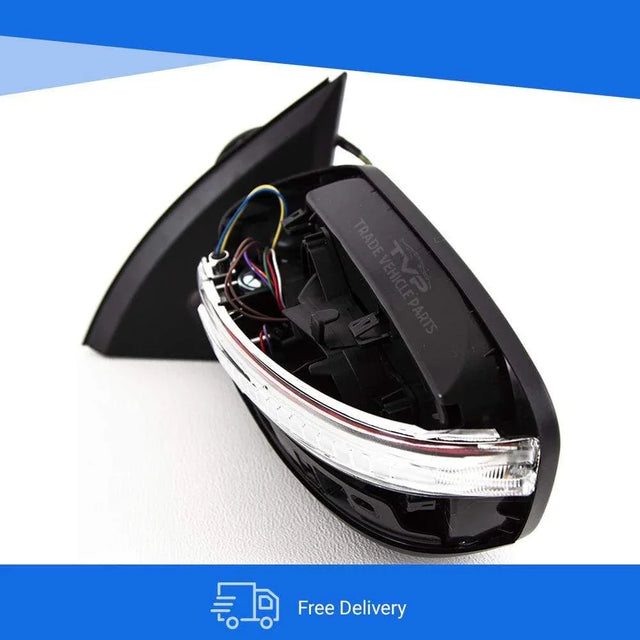 Fits Nissan Qashqai 2014- Door Wing Mirror Electric Heated Power Fold With Indicator Primed Passenger Side - image 7