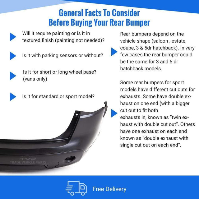 Fits Nissan Qashqai J10E 2007-2013 Rear Bumper Black - image 4