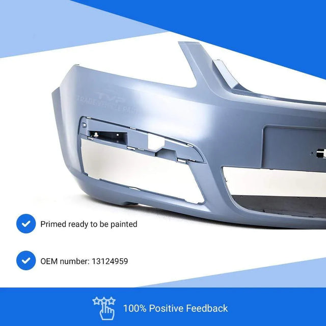 Fits Vauxhall Zafira 2005-2007 Front Bumper Primed No Pdc Or Washer Holes - image 3