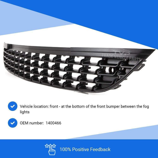 Fits Vauxhall Astra J Estate 2010-2012 Front Bumper Lower Grille No Sensor Holes Not For GTC - image 3
