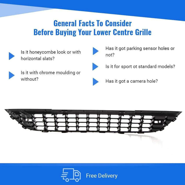 Fits Vauxhall Astra J Hatch/5Dr 2010-2012 Front Bumper Lower Grille No Sensor Holes Not For GTC - image 5