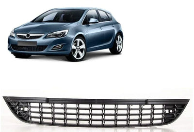Fits Vauxhall Astra J Hatch/5Dr 2010-2012 Front Bumper Lower Grille No Sensor Holes Not For GTC - tradevehicleparts.co.uk