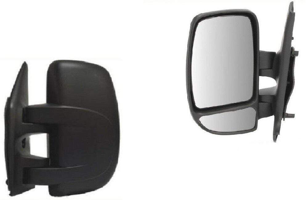OP4010B Vauxhall Movano 2003-2010 Door Wing Mirror Manual Black Passenger Side