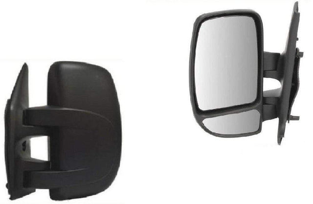 Fits Vauxhall Movano 2003-2010 Door Wing Mirror Manual Black Passenger Side - image 2