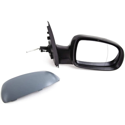 Fits Vauxhall Corsa C 2000-2006 Door Wing Mirror Manual Primed-Gray Driver Side - tradevehicleparts.co.uk