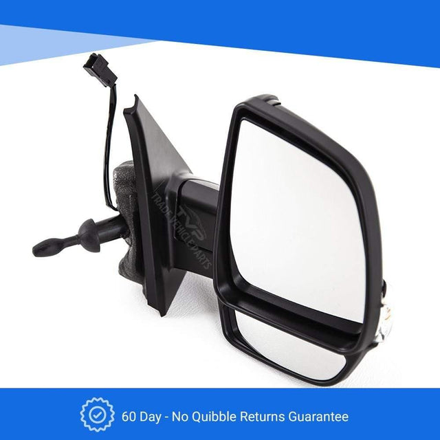 Fits Vauxhall Combo 2012- Door Wing Mirror Manual Black Twin Glass Temp. Sensor Right - image 7