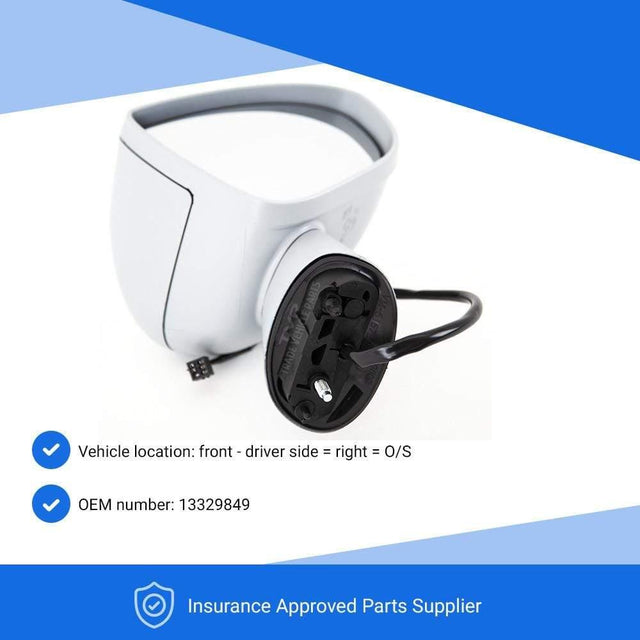 Fits Vauxhall Meriva 2010-2017 Door Wing Mirror Electric Heated 5 Pins Full Primed Driver Side - image 2