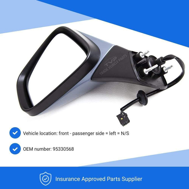 Fits Vauxhall Mokka 2012-2016 Door Wing Mirror Electric Heated Primed Passenger Side - image 3