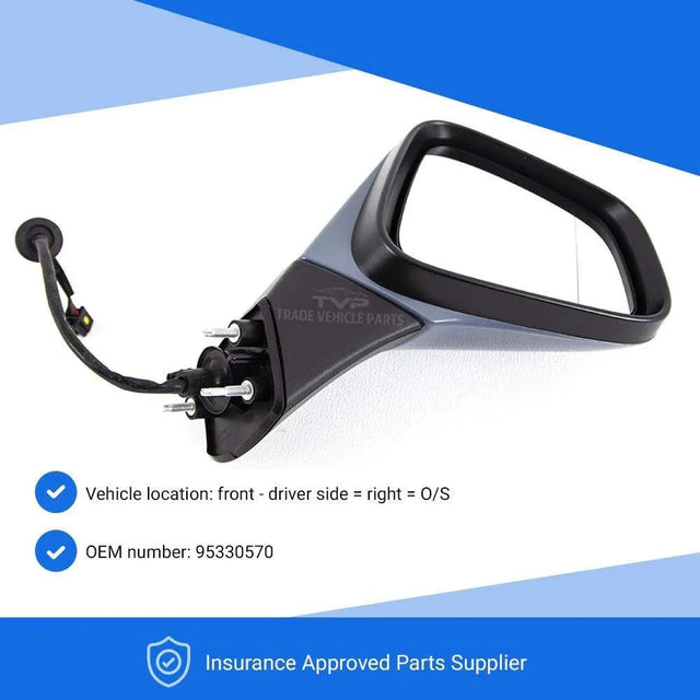 Fits Vauxhall Mokka 2012-2016 Door Wing Mirror Electric Heated Primed Driver Side - image 3