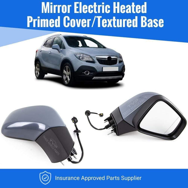 Fits Vauxhall Mokka 2012-2016 Door Wing Mirror Electric Heated Primed Driver Side - image 2