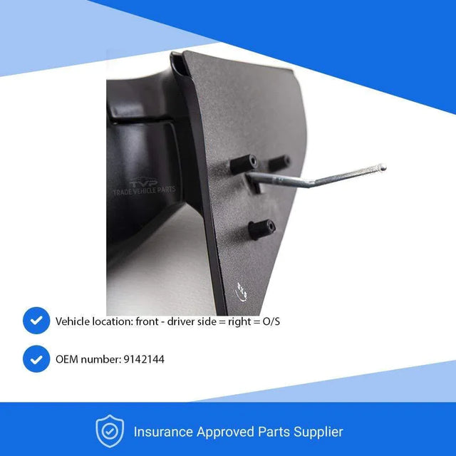 Fits Vauxhall Astra 1998-2004 Door Wing Mirror Manual Textured Cover Driver Side - image 2