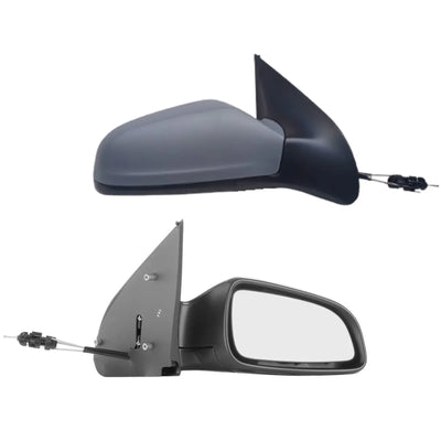 Fits Vauxhall Astra Van 2006-2009 Door Wing Mirror Manual Primed Driver Side - tradevehicleparts.co.uk