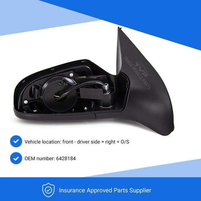 Fits Vauxhall Astra Estate 2004-2009 Door Wing Mirror Electric Heated Primed Right - image 2