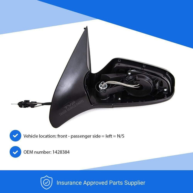 Fits Vauxhall Astra Estate 2004-2009 Door Wing Mirror Manual Primed Passenger Side - image 3