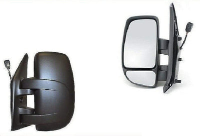 Fits Renault Master 2003-2010 Door Wing Mirror Heated Electric Textured Left Side - tradevehicleparts.co.uk