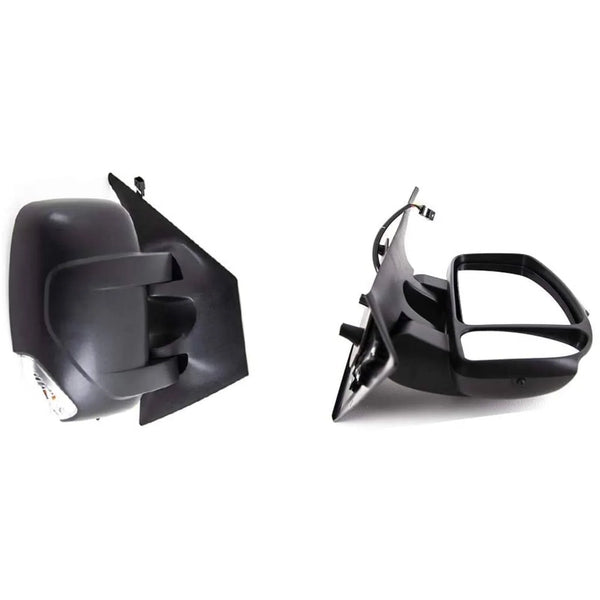 Fits Vauxhall Movano 2010- Door Wing Mirror E/H With Indicator Textured Right Side